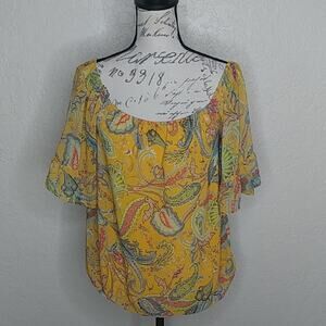 Sweet Pea For New York & Company By Stacy Frati Paisley Top Size S
